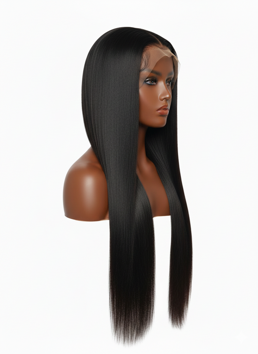 26" Super Double Drawn Bone Straight Wig