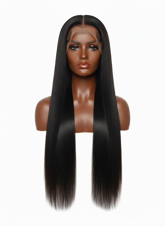 26" Super Double Drawn Bone Straight Wig
